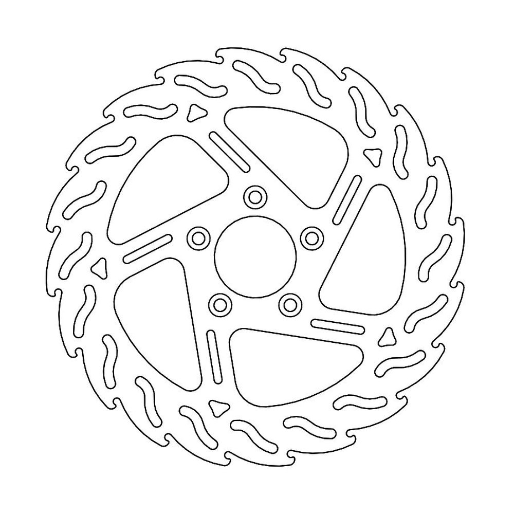 MOTO-MASTER Bremsscheibe FIX Flame vorne R