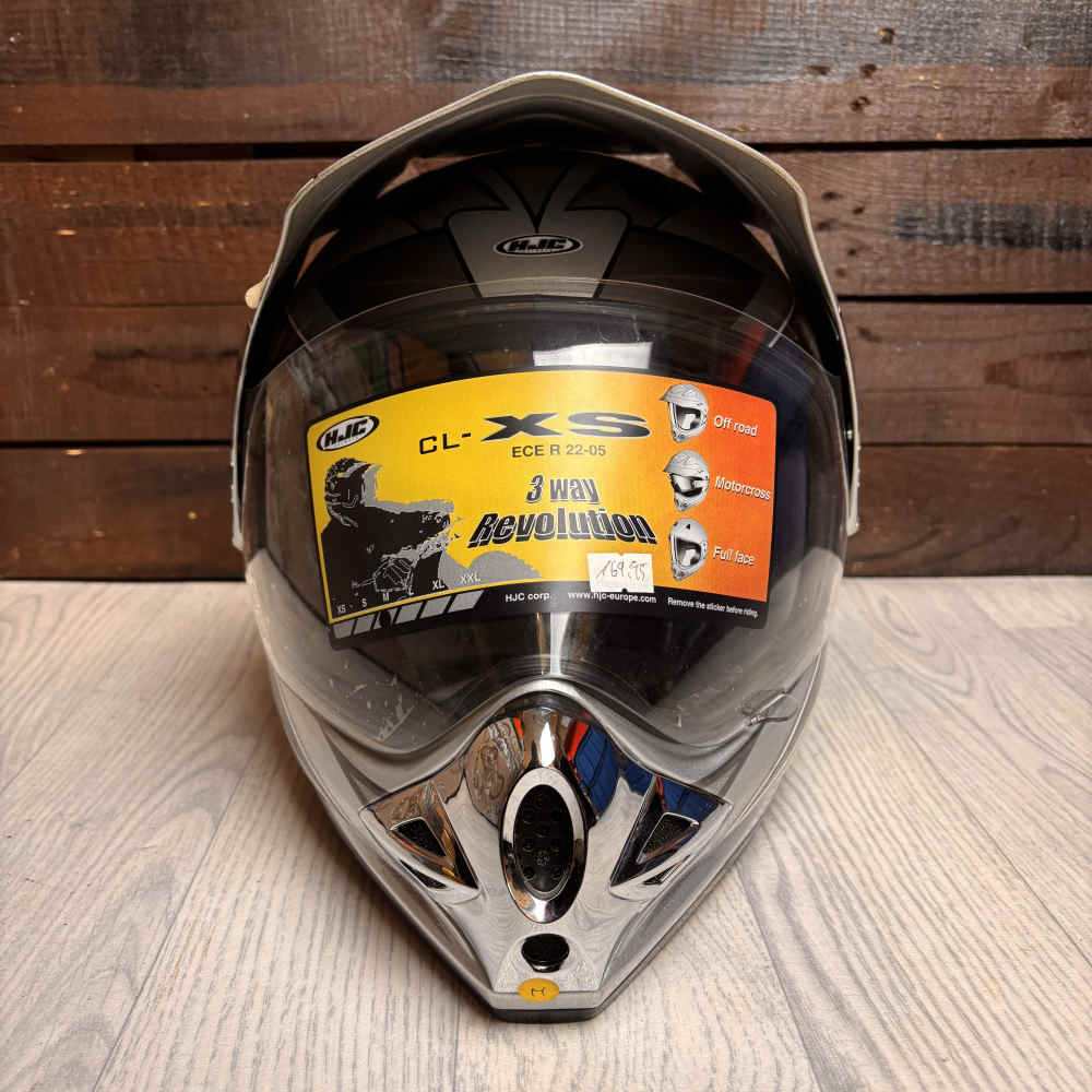 HJC CL-XS Vapor Adventure Helm silber
