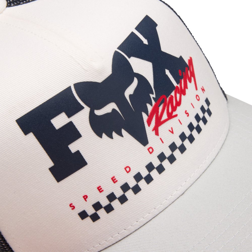 FOX YOUTH CHECKER MESH TRUCKER HAT Kappe für Kinder weiss