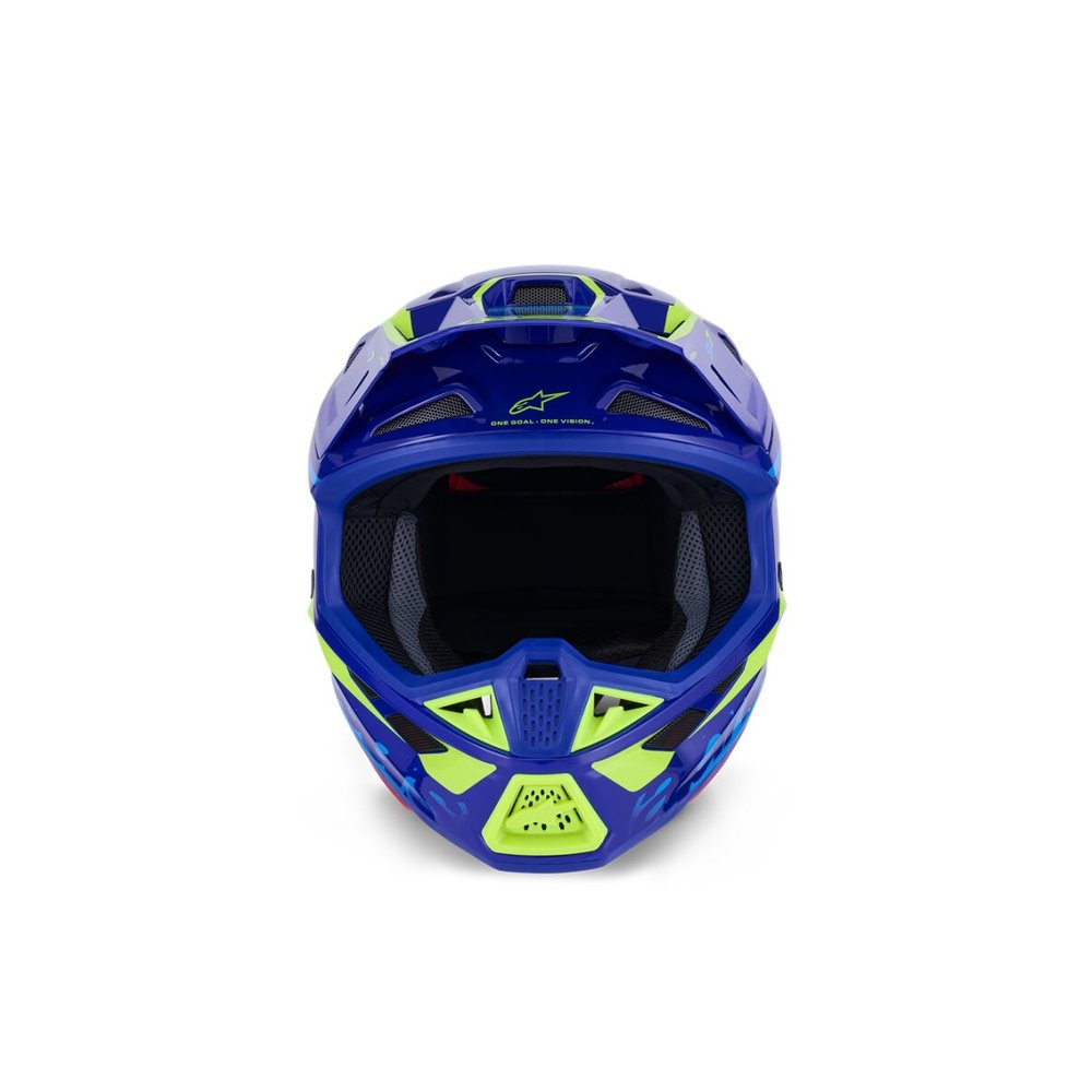 ALPINESTARS Supertech M7 Deed Motocross Helm blau/gelb ALPINESTARS Supertech M7 Deed Motocross Helm blau/gelb