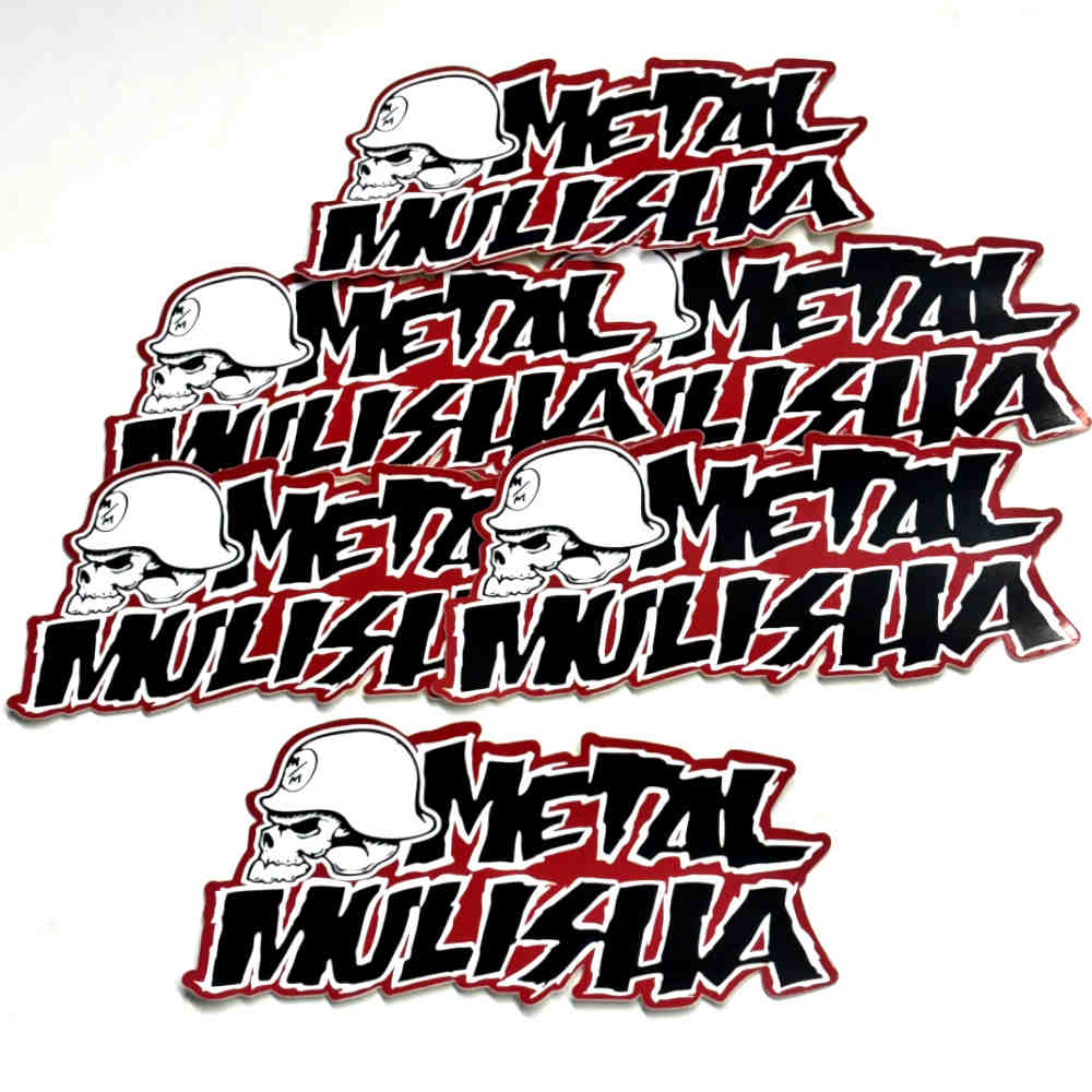 METAL MULISHA Iconoclast 6er Set Aufkleber 15cm rot schwarz weiss