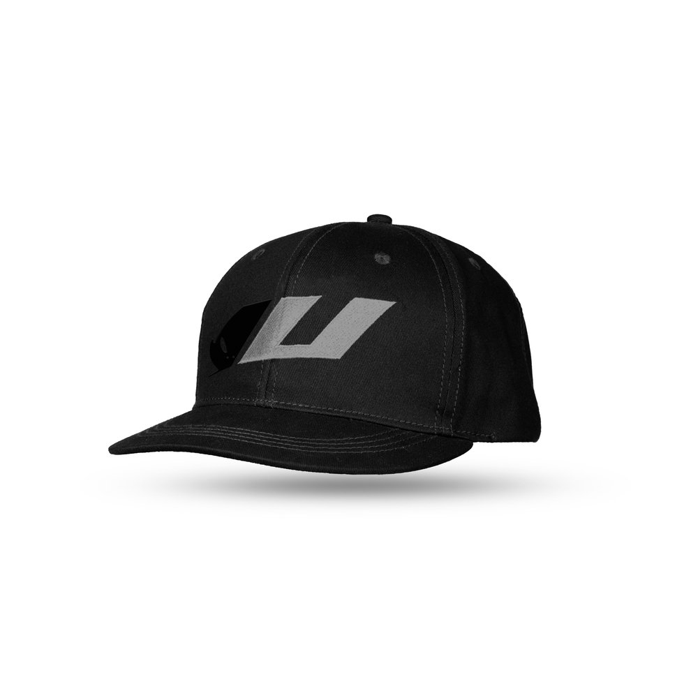 UFO Kappe schwarz weiss logo