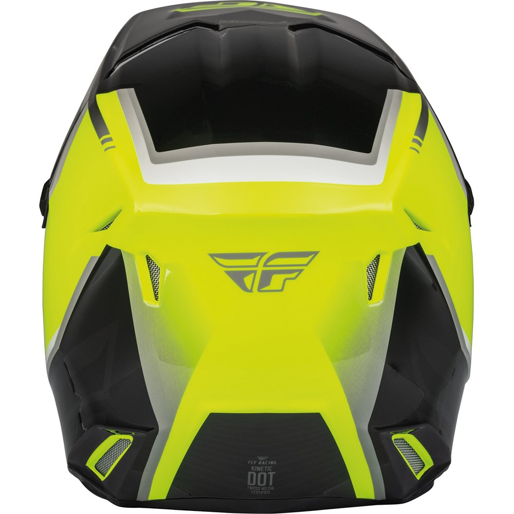 FLY Kinetic Vision Kinder Motocross Helm gelb schwarz