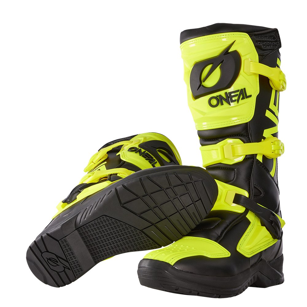 ONEAL RSX Motocross Stiefel schwarz/neon gelb