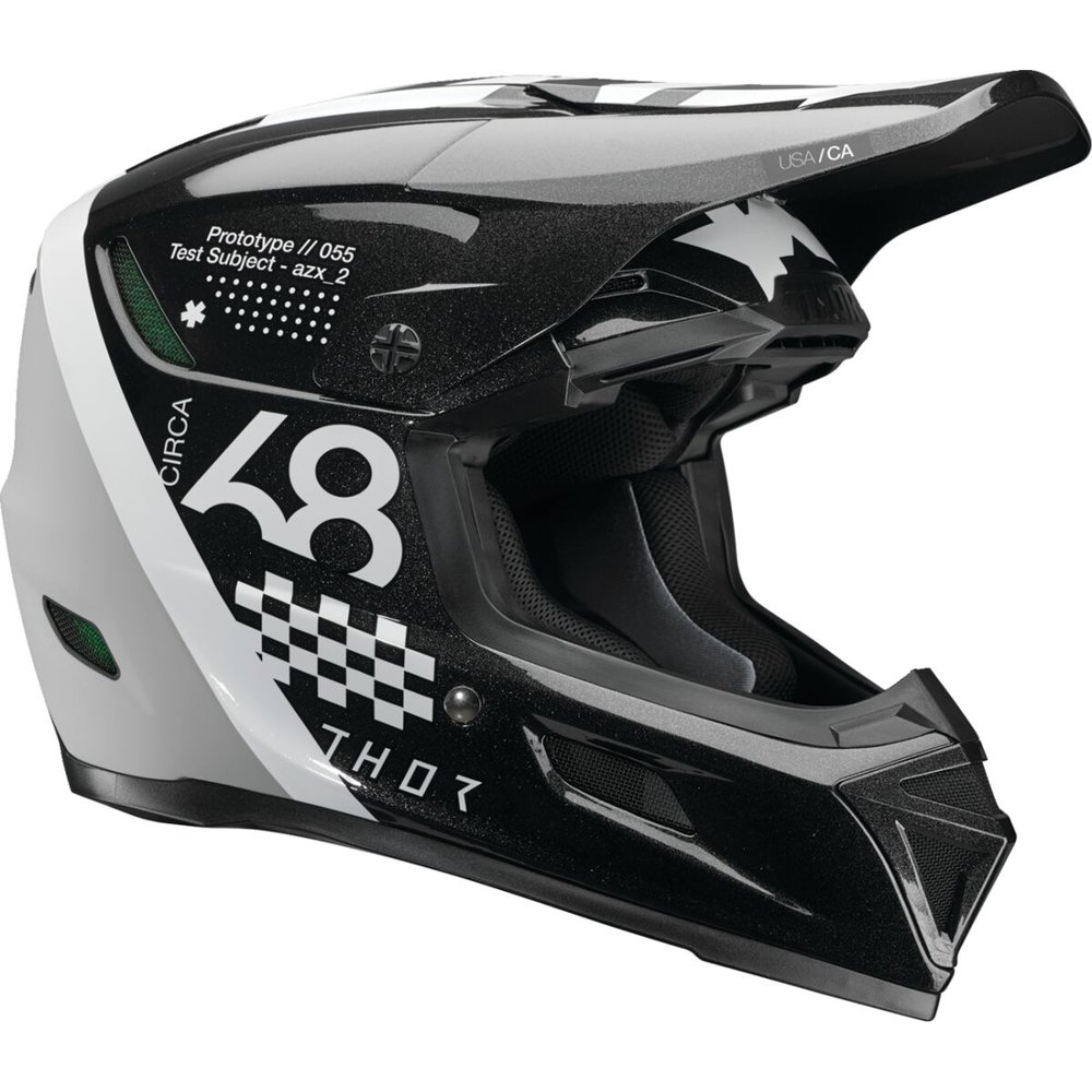 THOR Reflex Sport Motocross Helm Riot schwarz weiss THOR Reflex Sport Motocross Helm Riot schwarz weiss