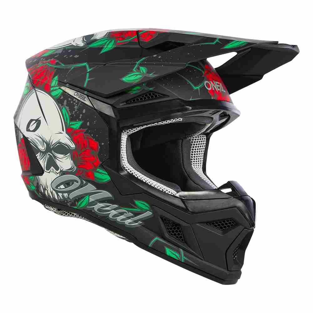 ONEAL 3SRS Youth Melancia Kinder Motocross Helm schwarz multi