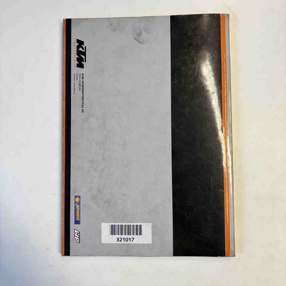 KTM 400/520 SX/MXC/EXC Racing 2002 321017 Motorrad-Handbuch gebraucht