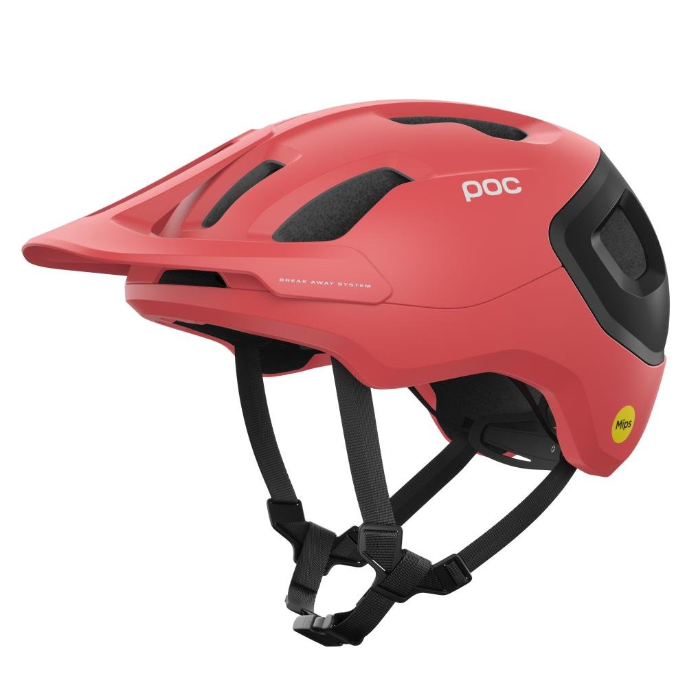 POC Axion Race Mips MTB Helm ammolite coral/uranium schwarz matt