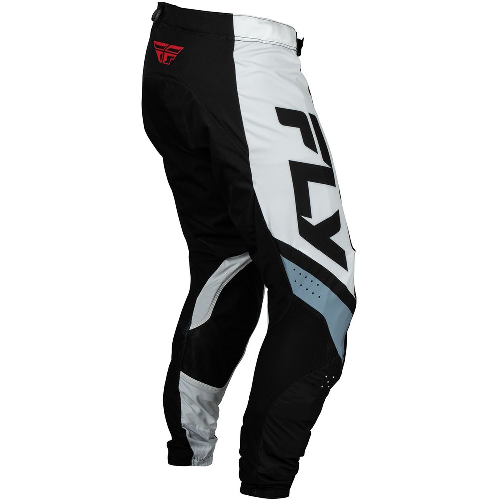 FLY Lite BOA Motocross Hose schwarz weiss Denim grau