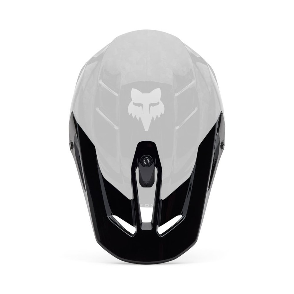 FOX V3 RS HELMET Helmschirm - SOLID Schwarz