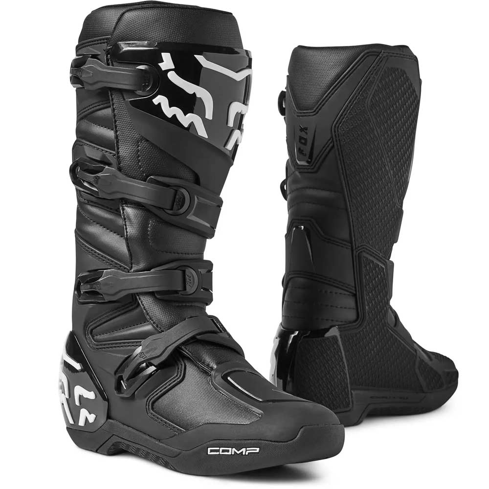 FOX COMP BOOT Motocross Stiefel Schwarz