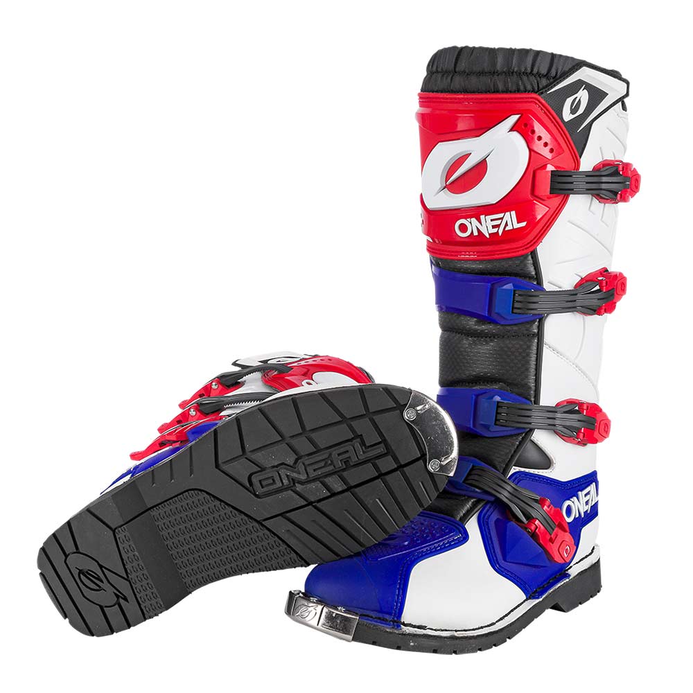 ONEAL Rider Pro Boot Motocross Stiefel blau rot weiss