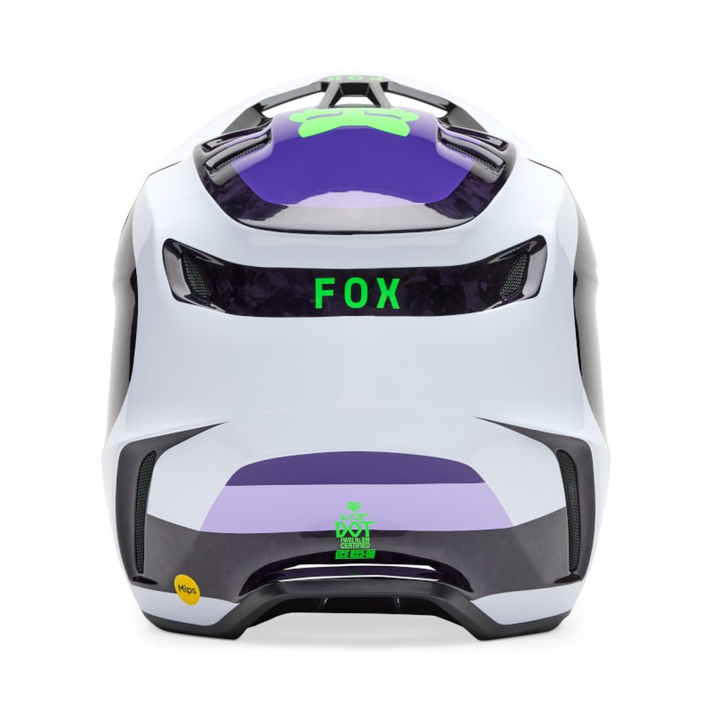 FOX V3 RS GRID Motocross Helm Schwarz/Purple