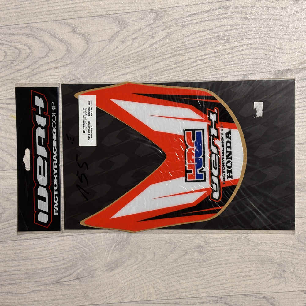 WERX Kotflügel Dekor Aufkleber passend für Honda CR 150/250 00-03 CRF 450 02-03 rot
