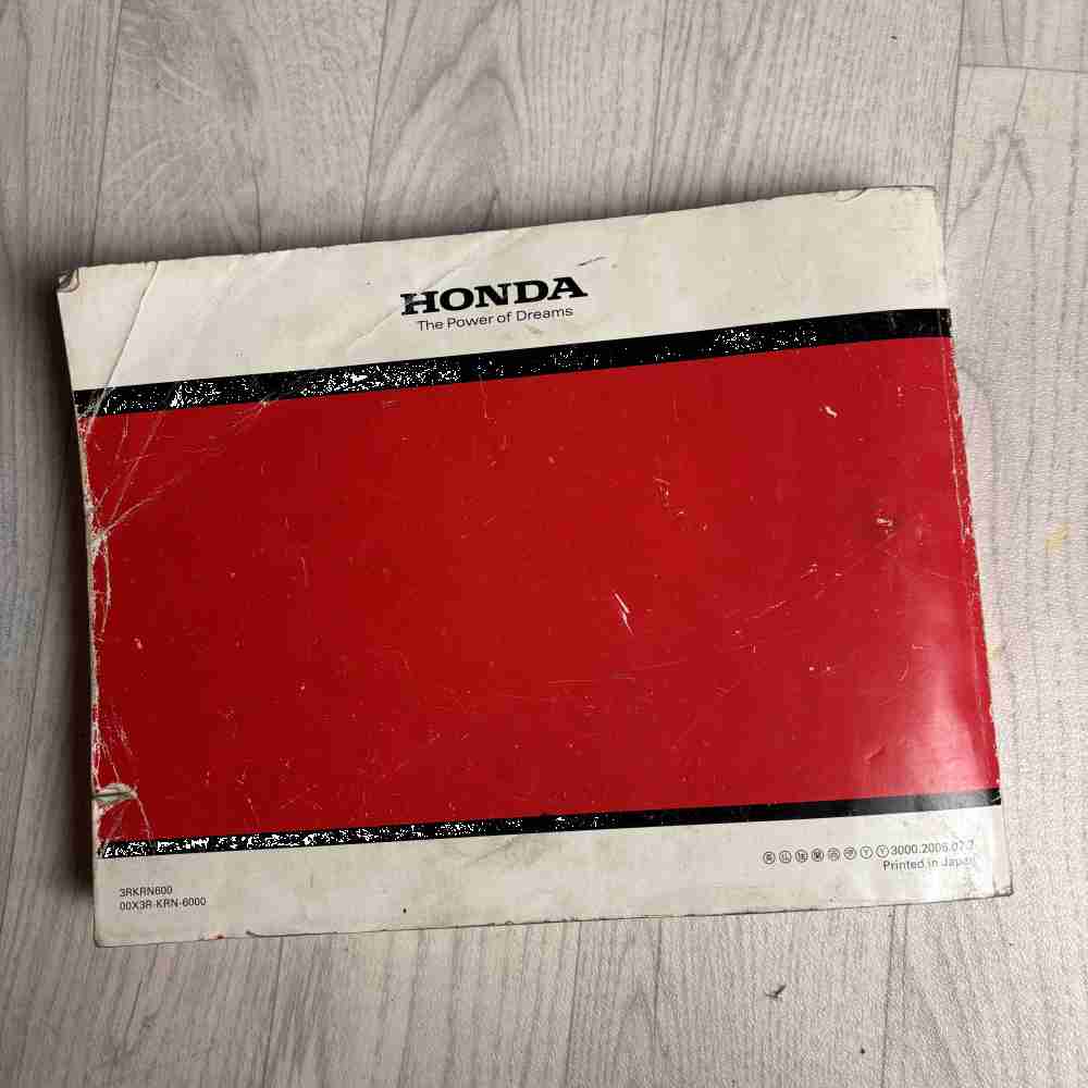 HONDA CRF 250 R 2006 00X3R-KRN-6000 Motorrad-Handbuch gebraucht