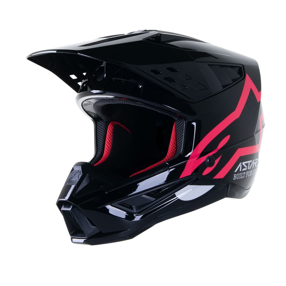 ALPINESTARS Supertech M5 Comps Motocross Helm schwarz pink