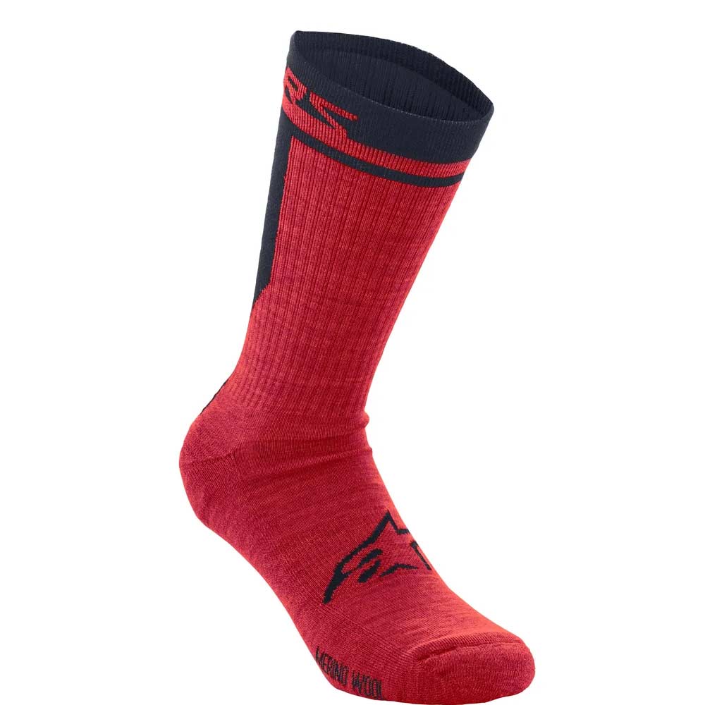 ALPINESTARS Merino Socken 24 rot schwarz