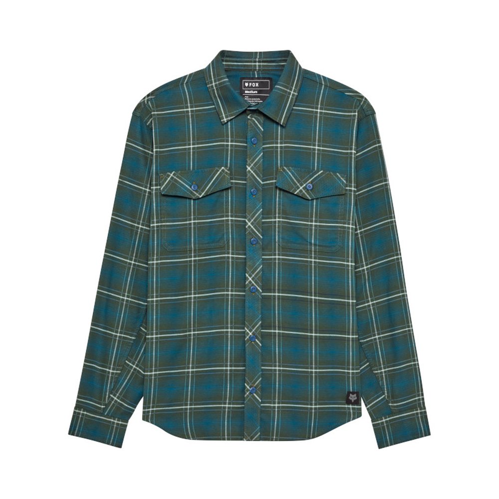 FOX SURVIVALIST STRETCH FLANNEL LS Longsleeve T-Shirt Dark Sage