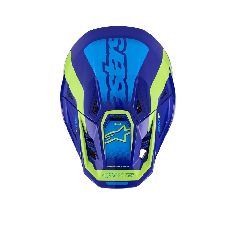 ALPINESTARS Supertech M7 Deed Motocross Helm blau/gelb ALPINESTARS Supertech M7 Deed Motocross Helm blau/gelb