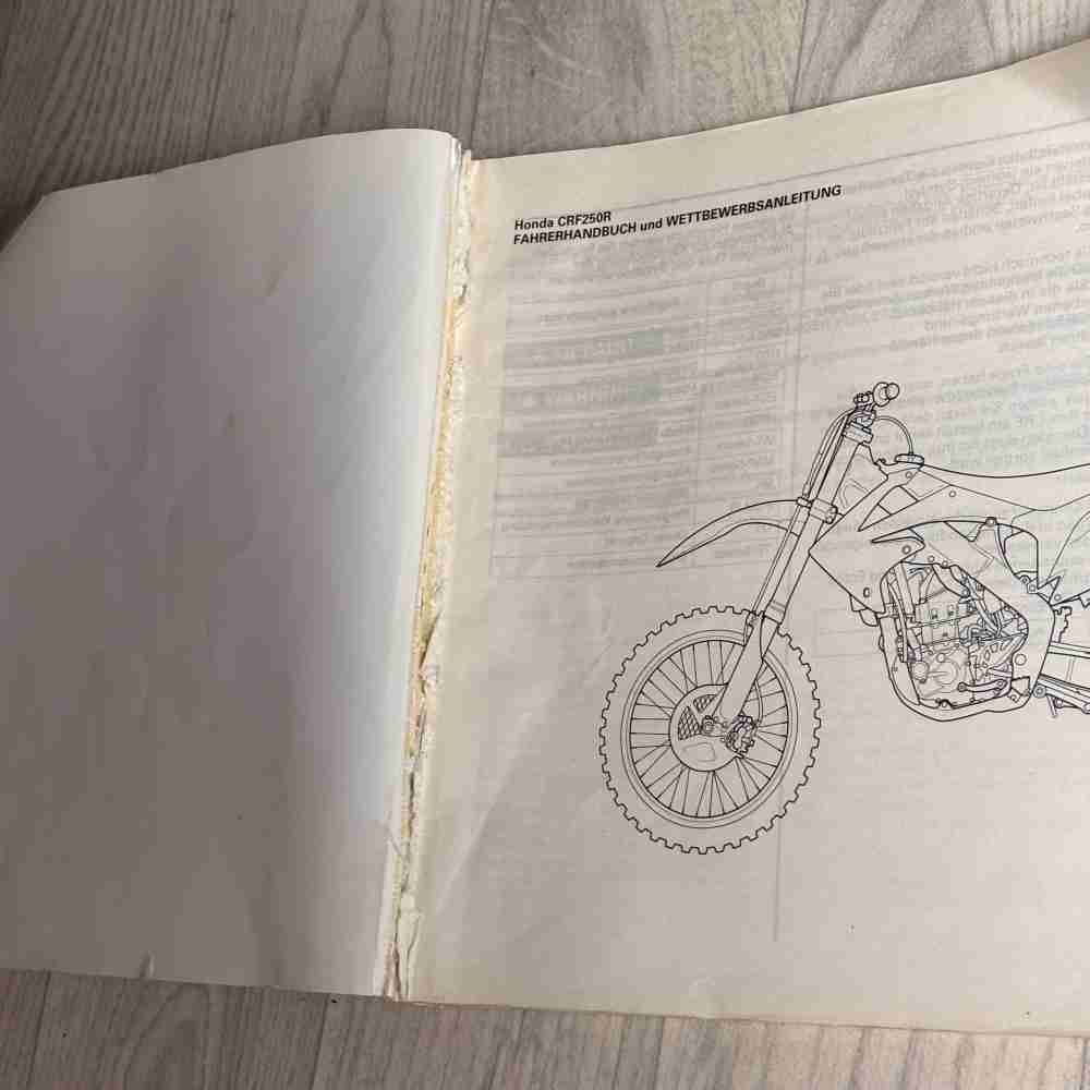 HONDA CRF 250 R 2011 3RKRN640 00X3R-KRN-6400 Motorrad Handbuch gebraucht