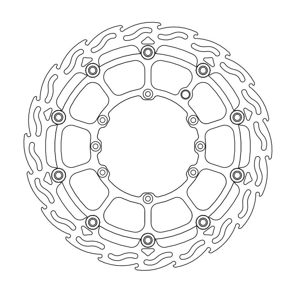MOTO-MASTER Bremsscheibe Flame  Supermoto FR