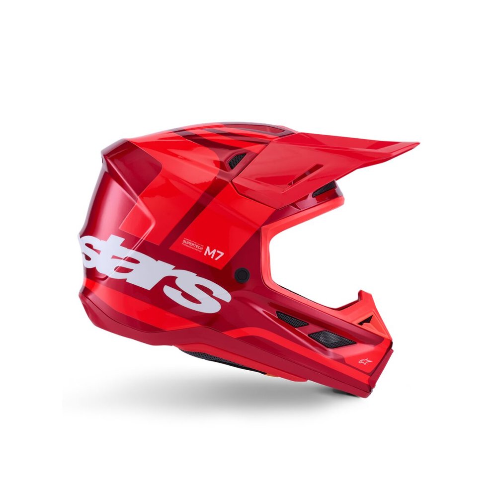 ALPINESTARS Supertech M7 Core Motocross Helm rot-glossy