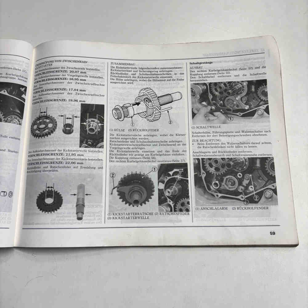 HONDA CR 250 R 1988 36KS7810 00X36-KS7-8100 Motorrad-Handbuch gebraucht