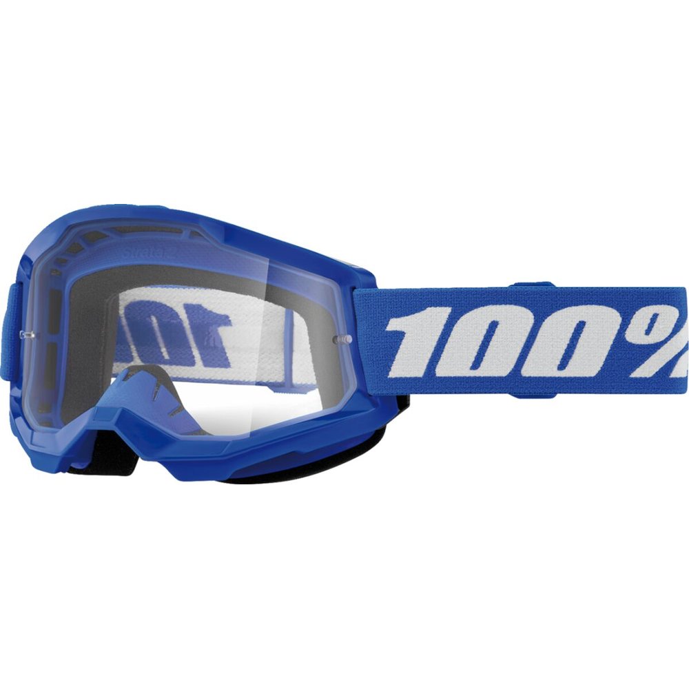 100% Strata 2 blau Kinder Brille klar