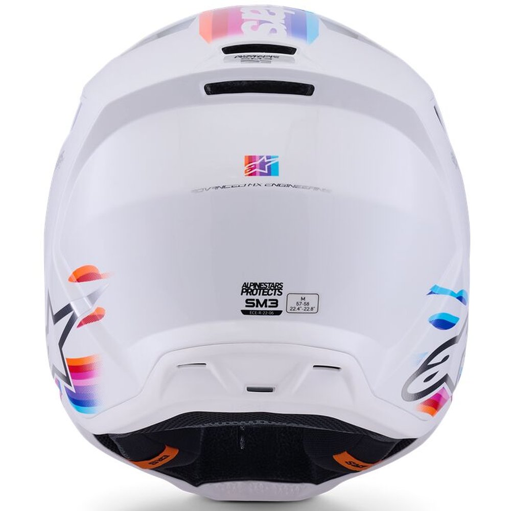 ALPINESTARS Supertech M3 Force Motocross Helm weiss-glossy ALPINESTARS Supertech M3 Force Motocross Helm weiss-glossy