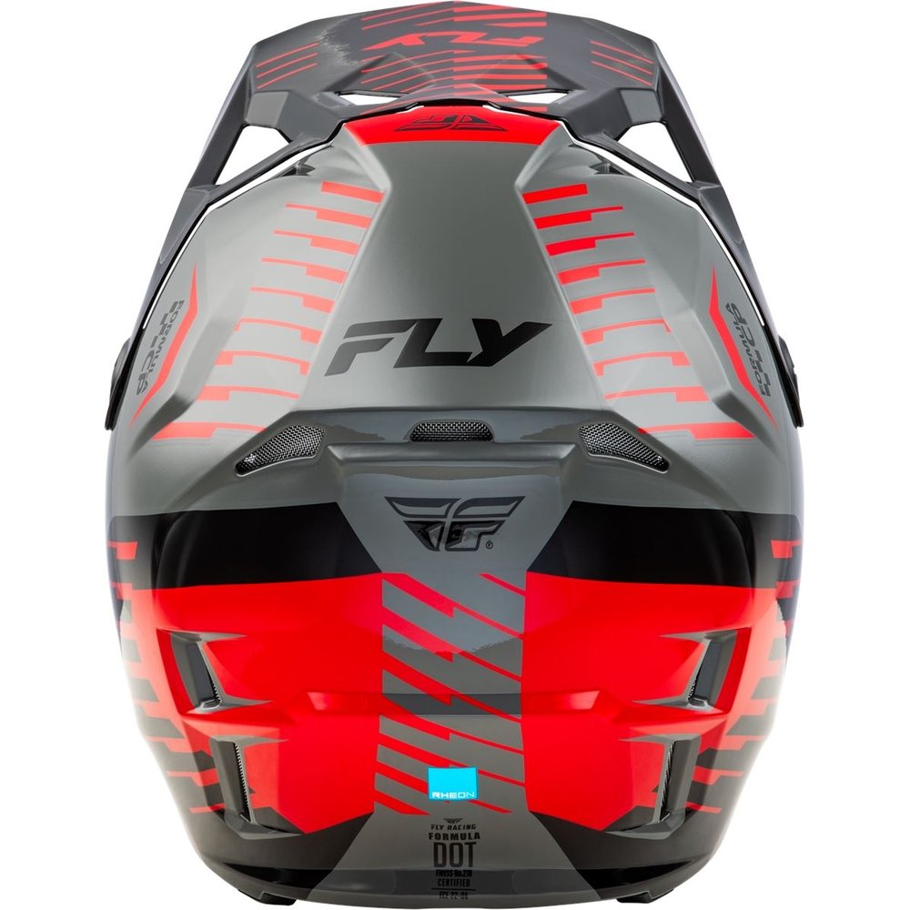FLY Formula Cp Motocross Helm Slice grau-rot-schwarz FLY Formula Cp Motocross Helm Slice grau-rot-schwarz