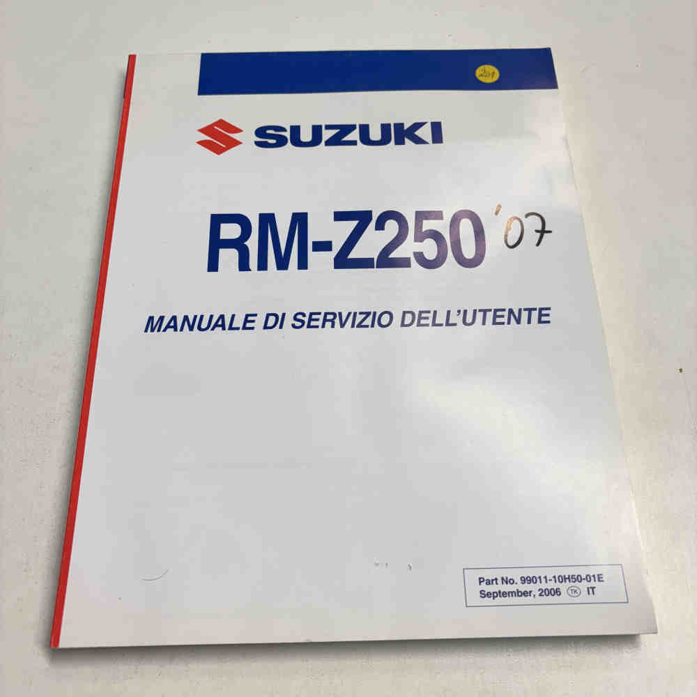 SUZUKI RM-Z 250 2007 99011-10H50-01E Motorrad-Handbuch gebraucht
