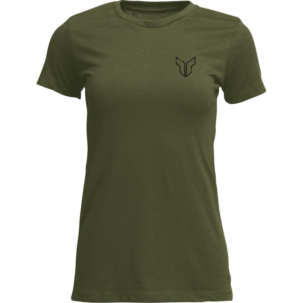THOR Patched Up Frauen T-Shirt militär grün oliv