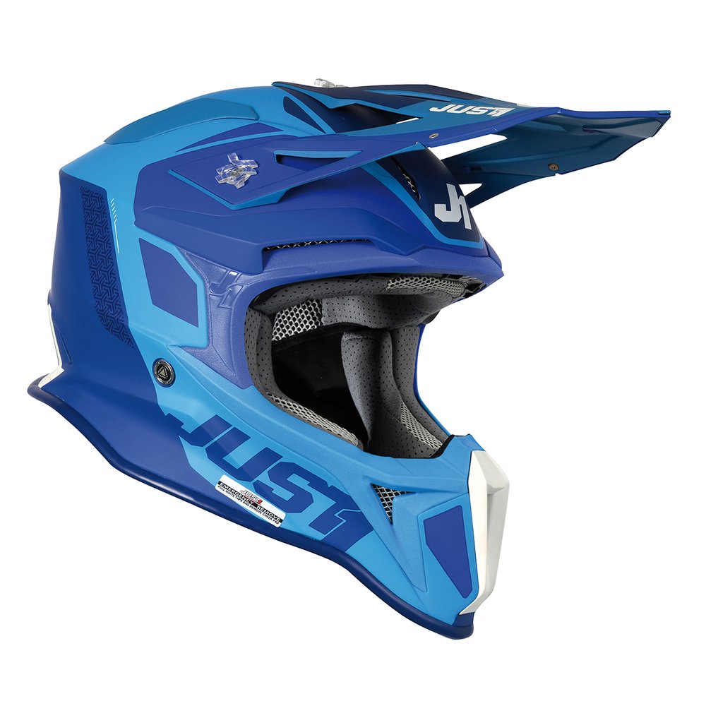 JUST1 J18 MIPS Pulsar Motocross Helm blau