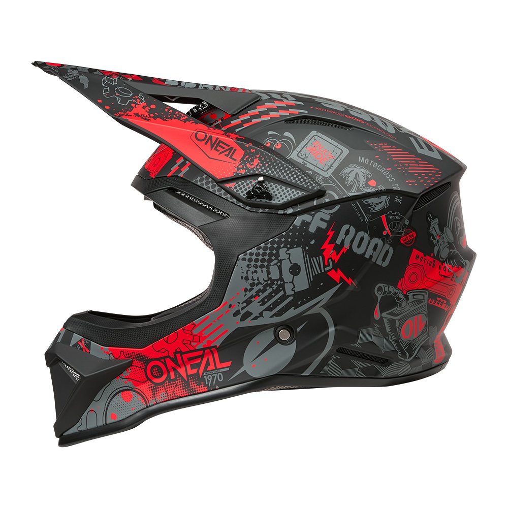 ONEAL 1SRS Motocross Helm Vibrant schwarz/rot ONEAL 1SRS Motocross Helm Vibrant schwarz/rot