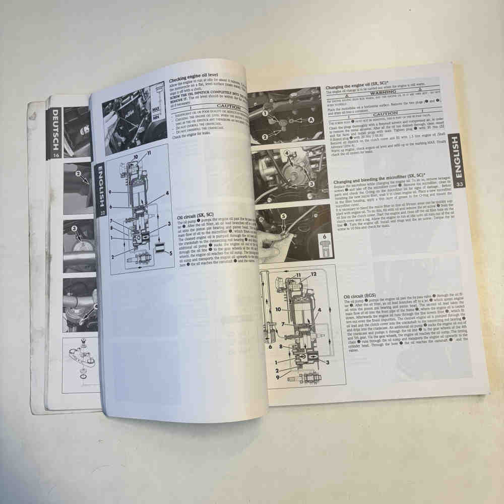 KTM 400/620 SX/SC/EGS 1998 320530 Motorrad-Handbuch gebraucht