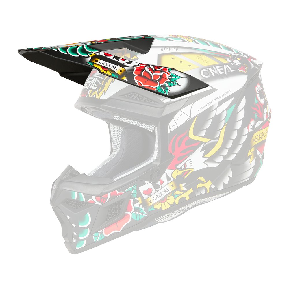 ONEAL Visor 3SRS Motocross Helm Inked