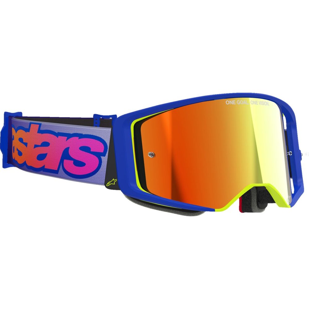ALPINESTARS Supertech Vista Brille blau/gelb/lila vespiegelt-rot