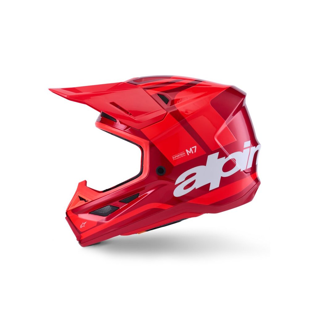 ALPINESTARS Supertech M7 Core Motocross Helm rot-glossy