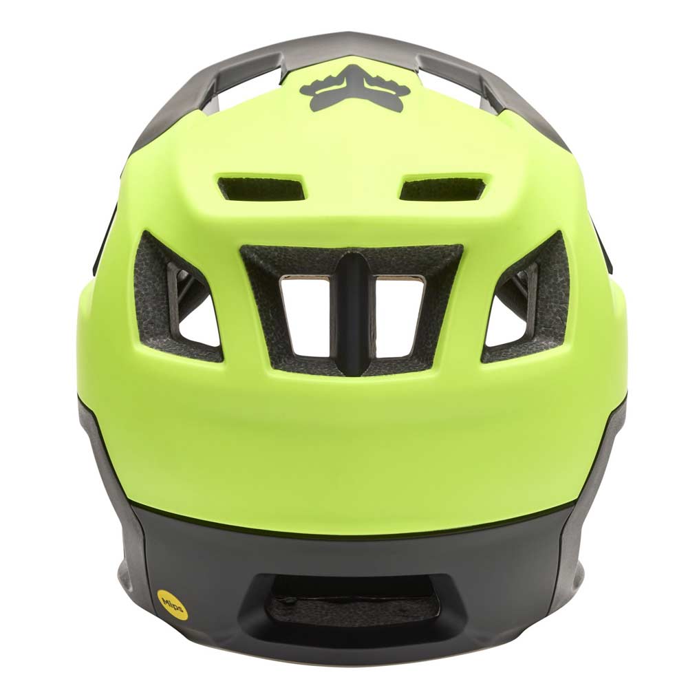FOX DROPFRAME HELMET Halbschale MTB Helm Neon Gelb