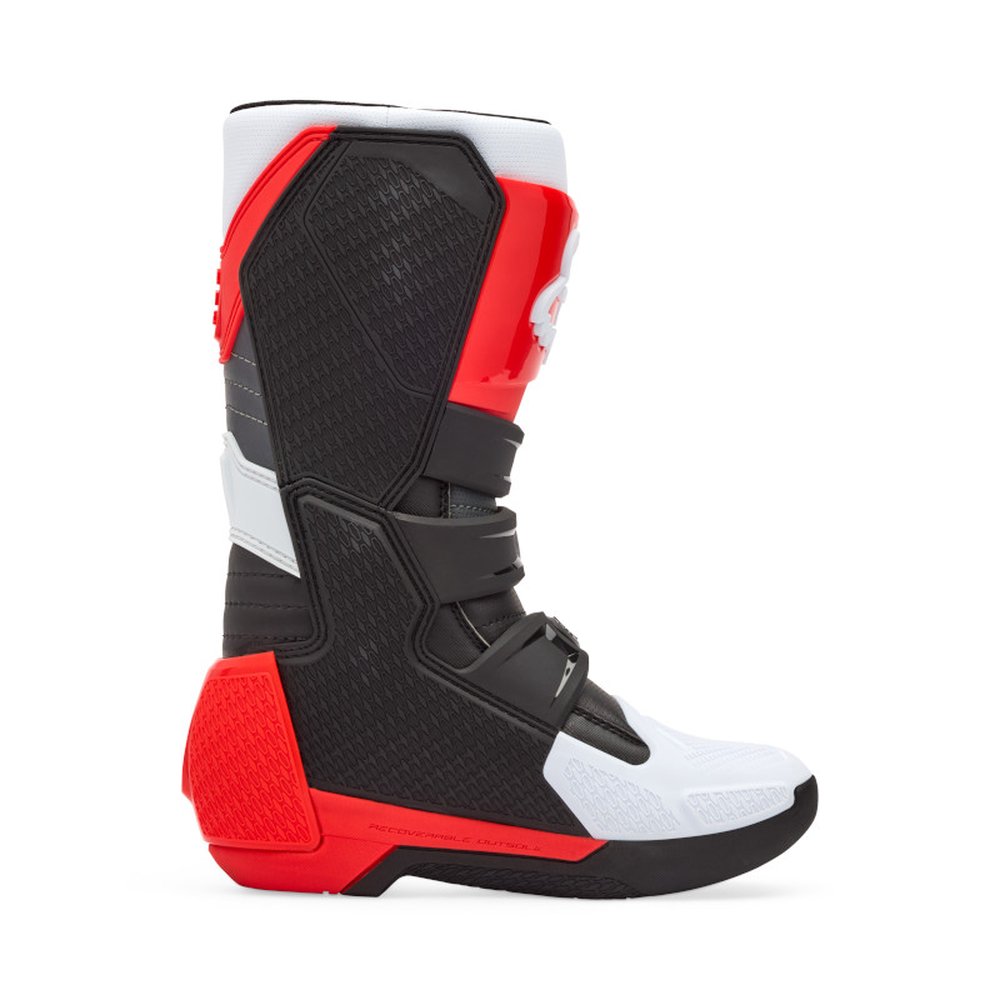 FOX YOUTH COMP BOOT Motocross Stiefel für Kinder Weiss/Neon Rot