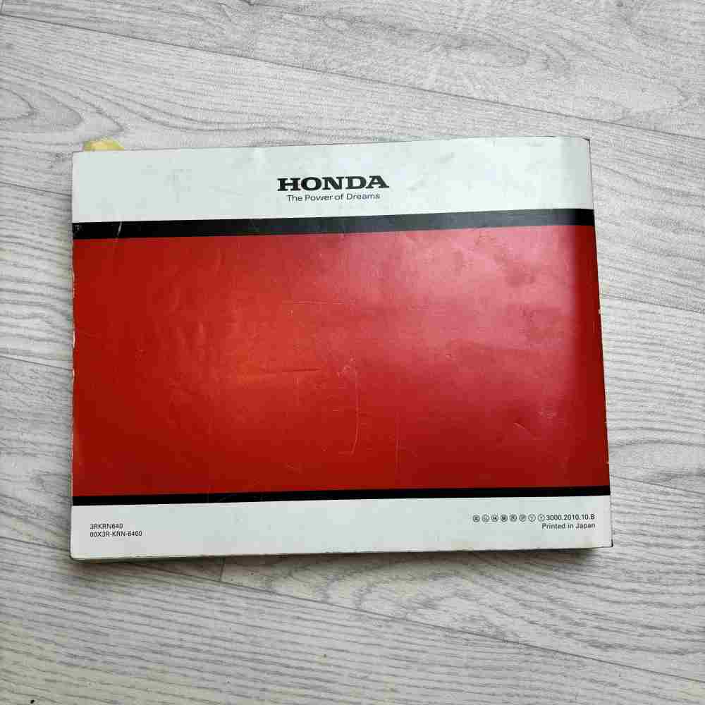 HONDA CRF 250 R 2011 3RKRN640 00X3R-KRN-6400 Motorrad-Handbuch gebraucht