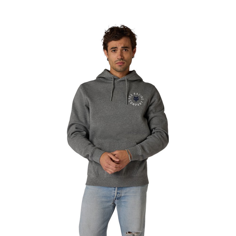 FOX BEAM Fleece PO Hoodie Kapuzen Pullover Heather Graphite