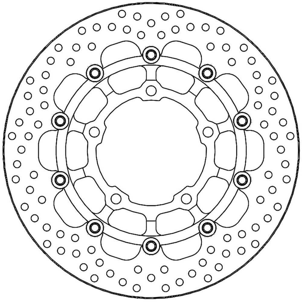 MOTO-MASTER Bremsscheibe Halo vorne rechts