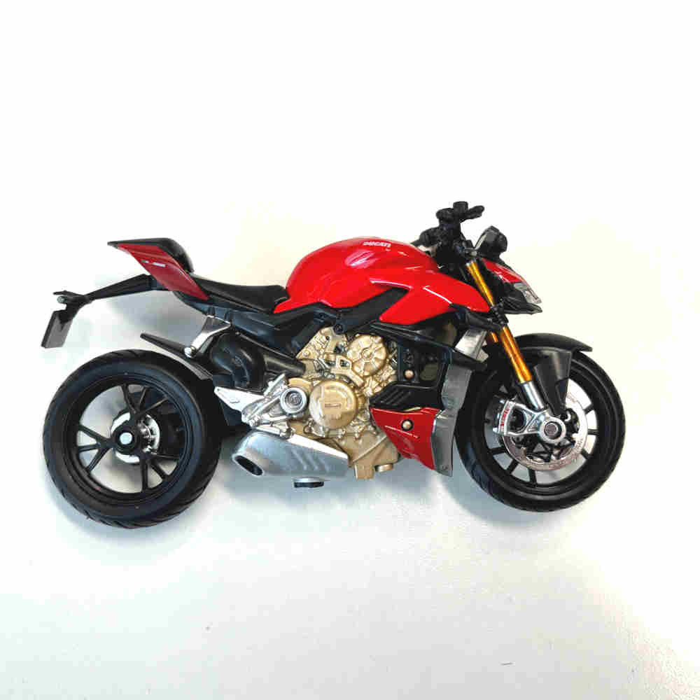 ducati-street-figher-v4-modell-1-18 MAISTO Ducati Super Naked Street Fighter V4 Motorrad Modell Maßstab: 1:18
