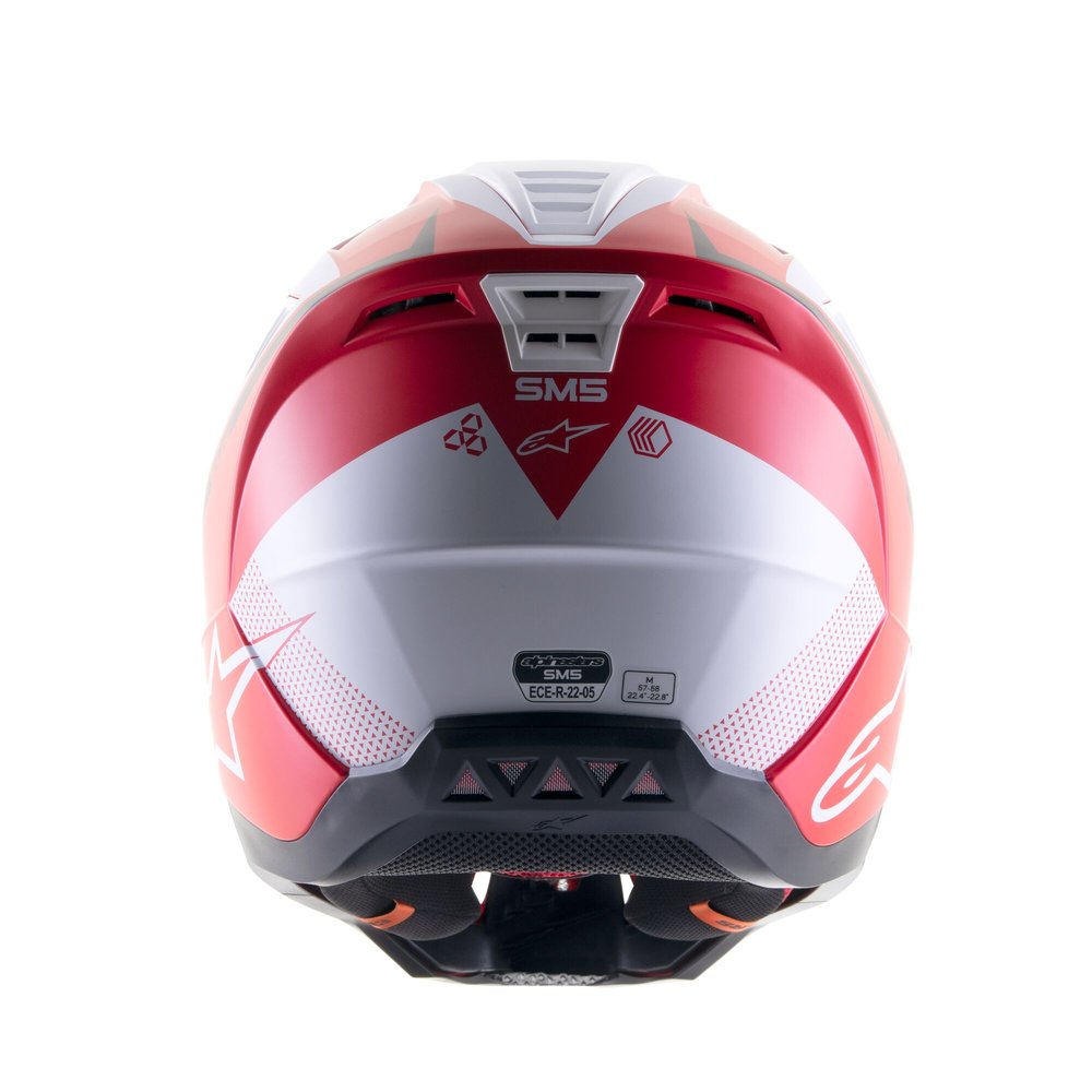 ALPINESTARS Supertech M5 Rayon Motocross Helm rot weiss