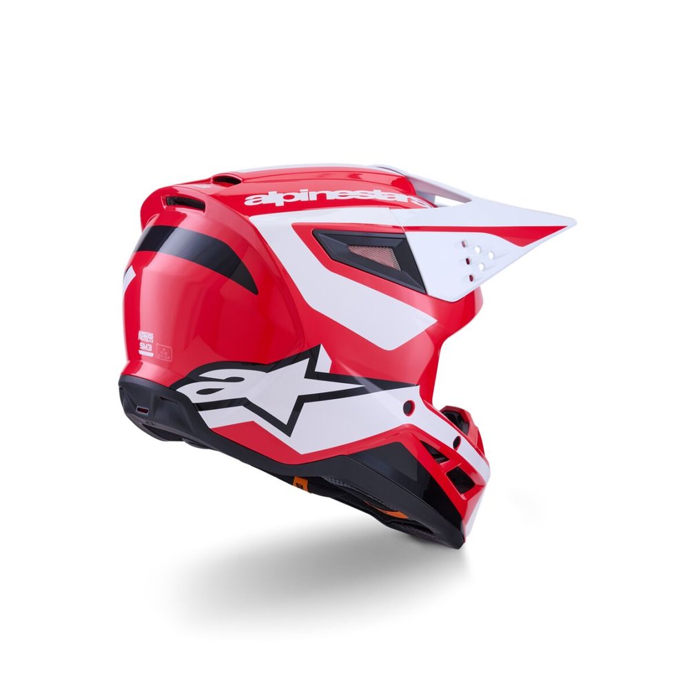 ALPINESTARS Supertech M3 Heat Motocross Helm rot/weiss/schwarz