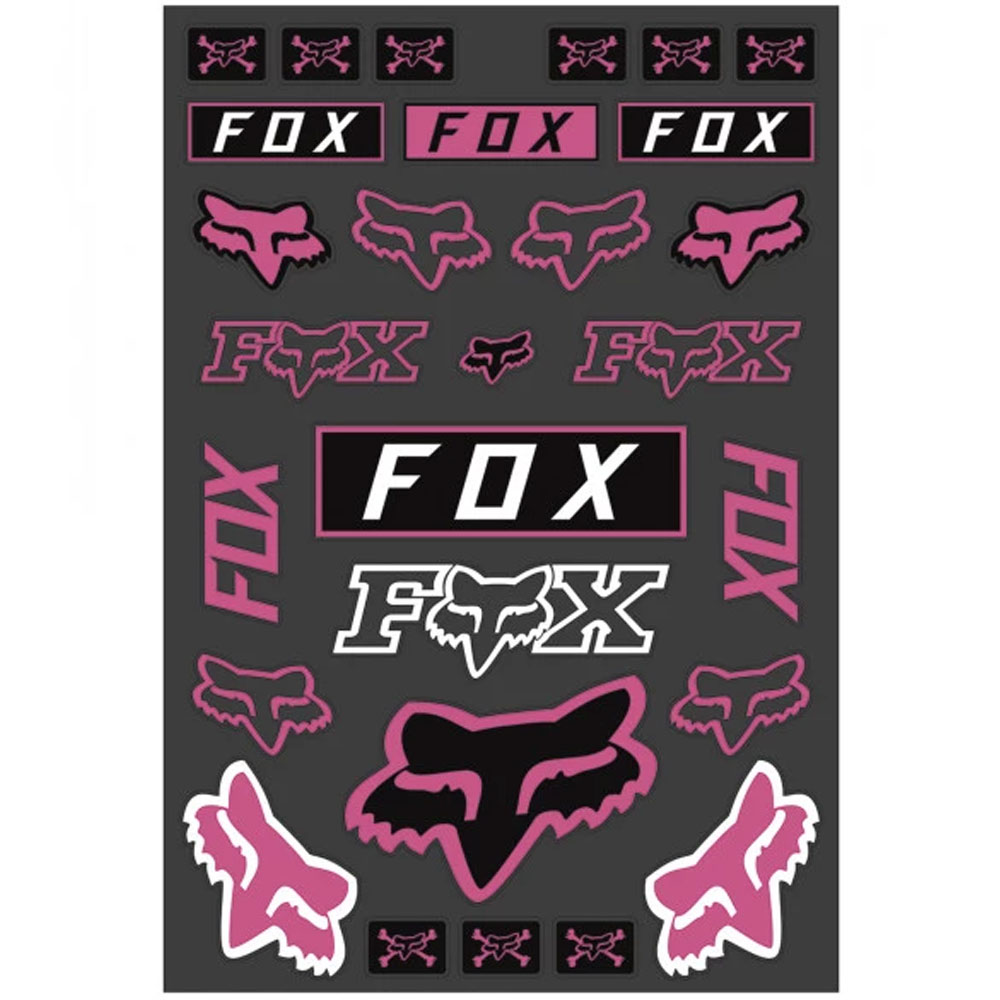 FOX Legacy Track Sticker Pack Aufkleberset pink