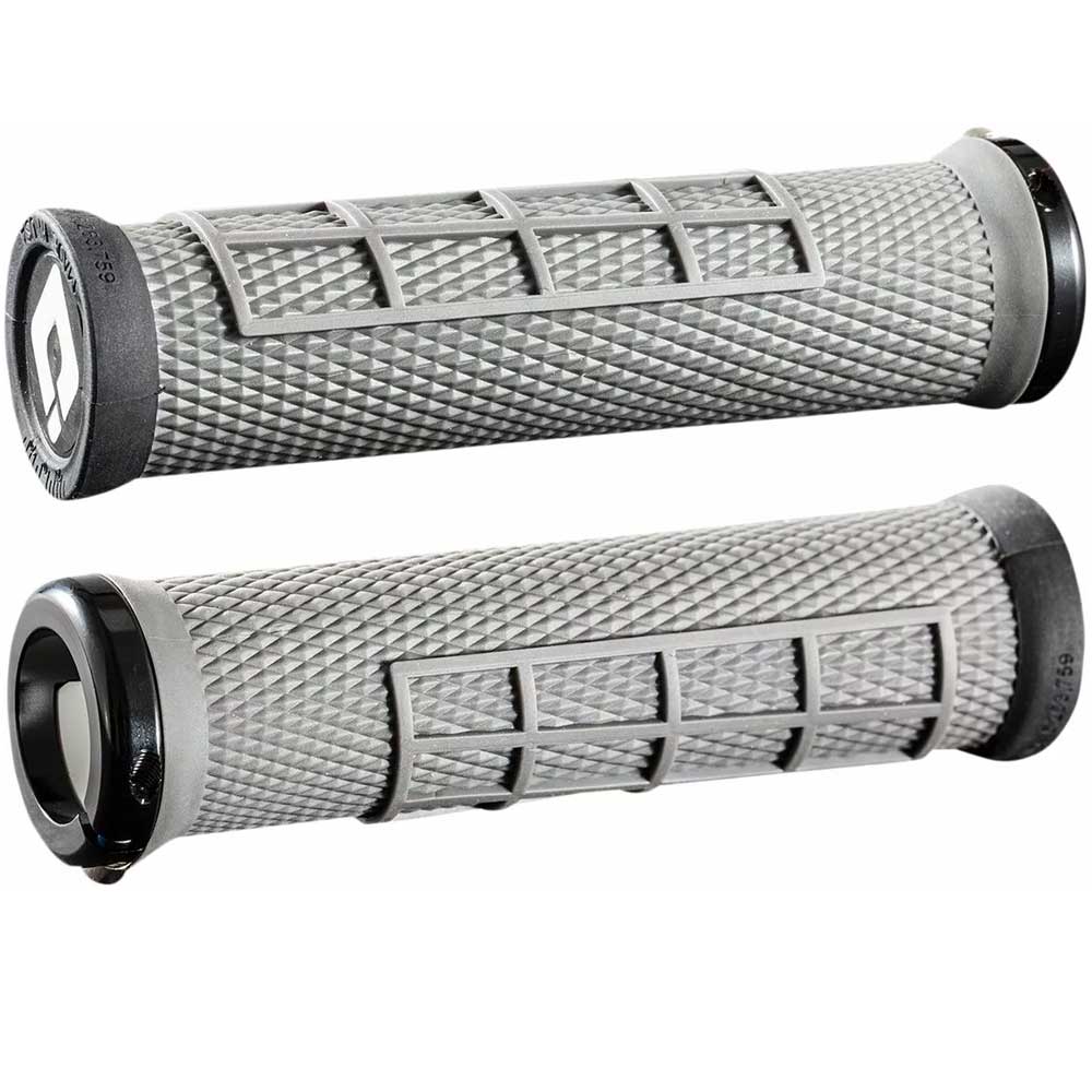 ODI Elite Flow Lock-On MTB Griffe grau schwarz