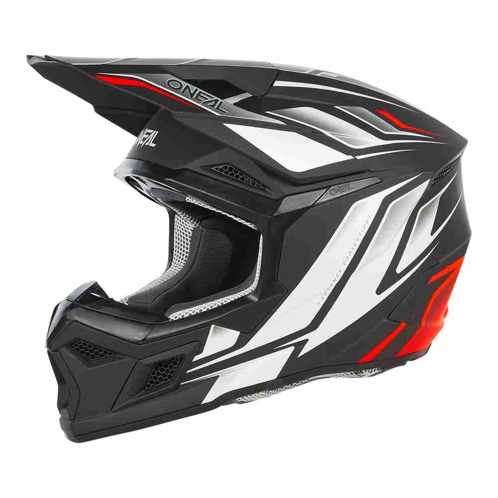 ONEAL 3SRS Vertical Motocross Helm schwarz weiss