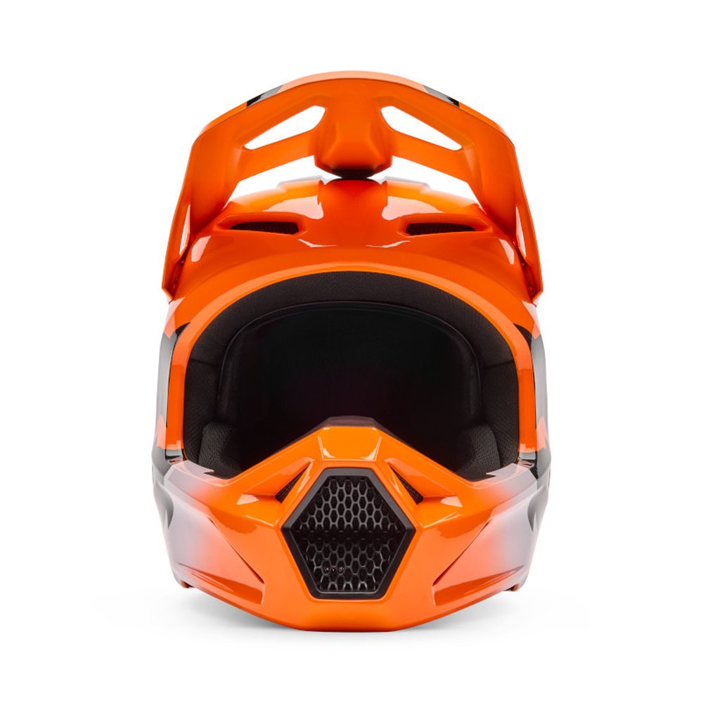 FOX V1 SHIELD Motocross Helm Neon Orange